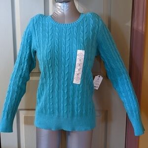 New with tags John's Bay classic Cable sweater, T1W